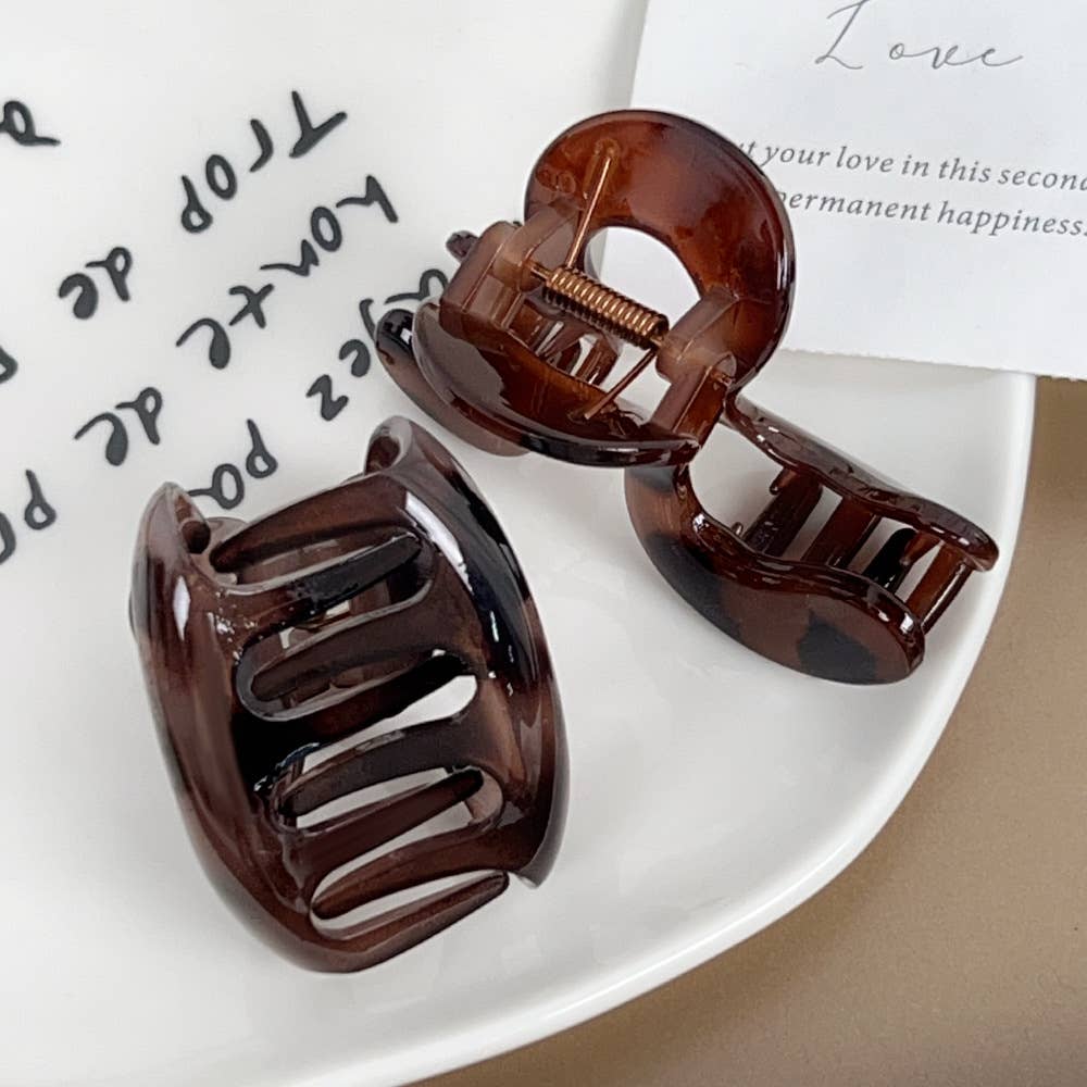 High-end semi-tied simple geometric hair clips