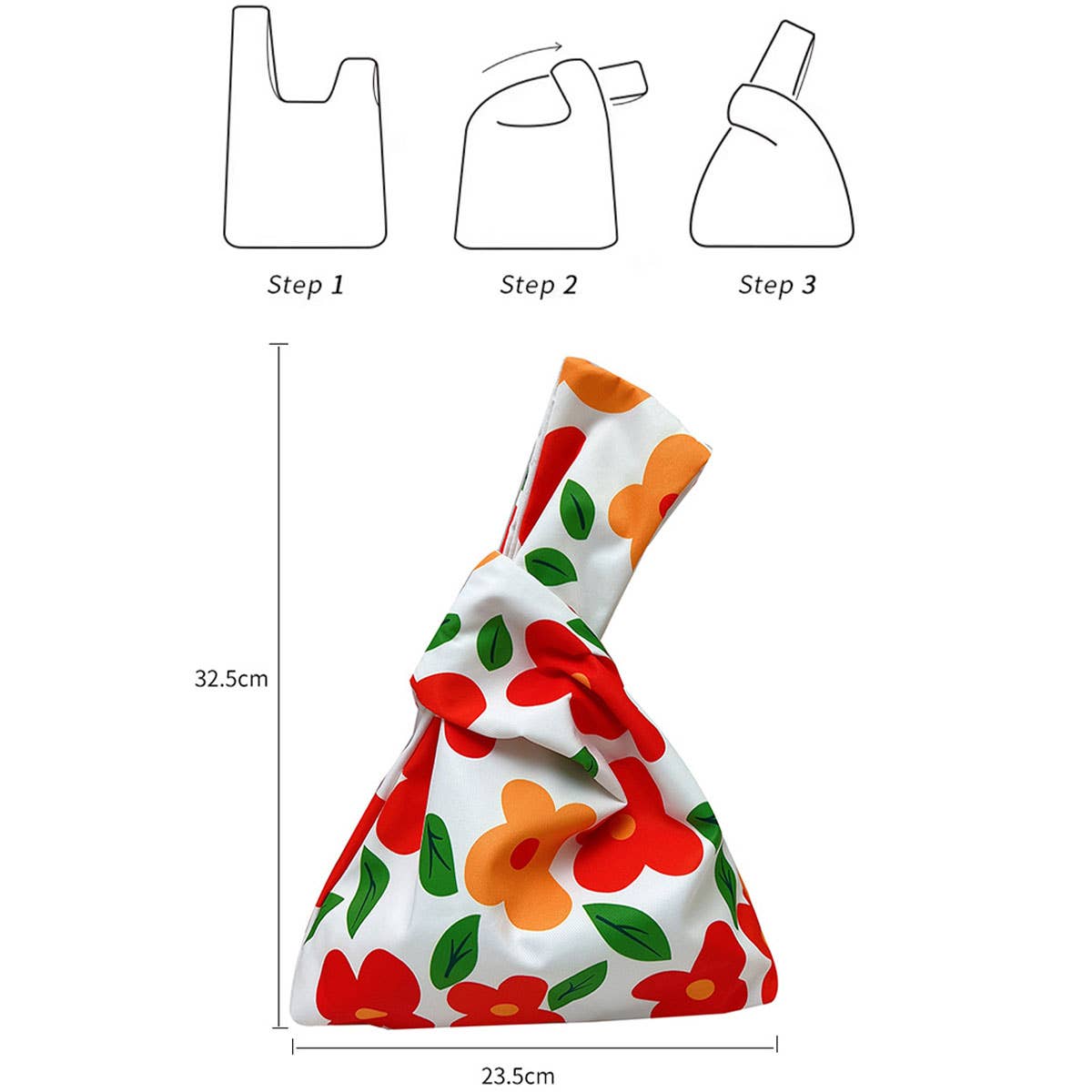 Knot for carrying Japanese-style wrist bag