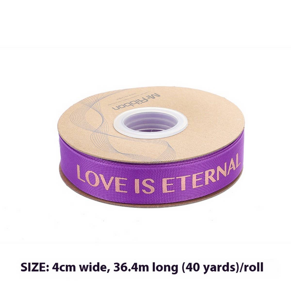 GOLD STAMPED THREADED RIBBON DIY BOW RIBBON