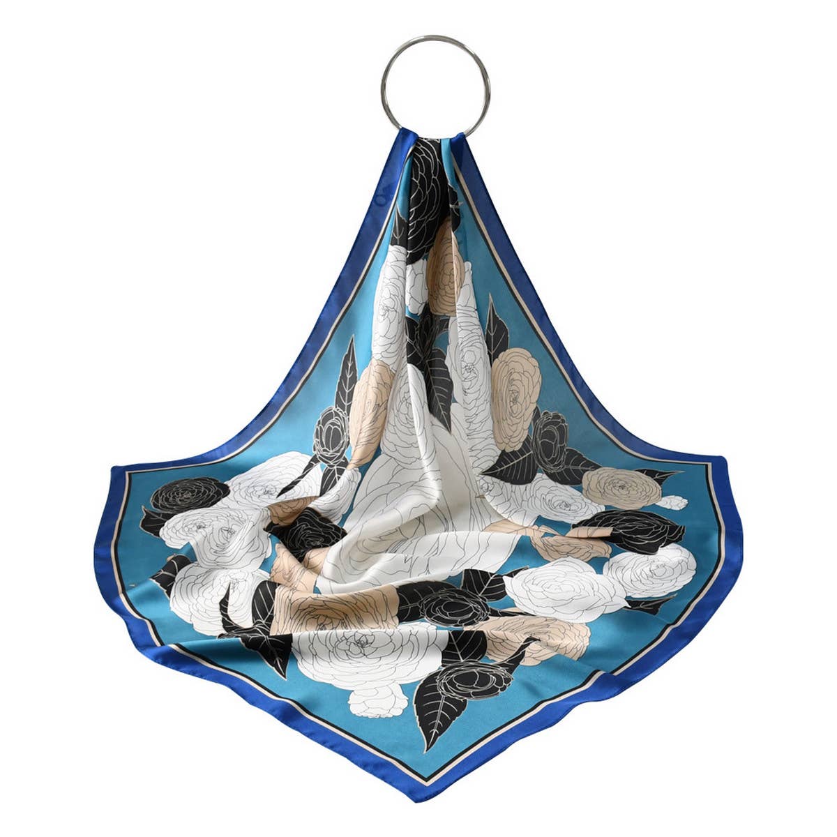 NEW FLORAL FLOWER SQUARE SCARF