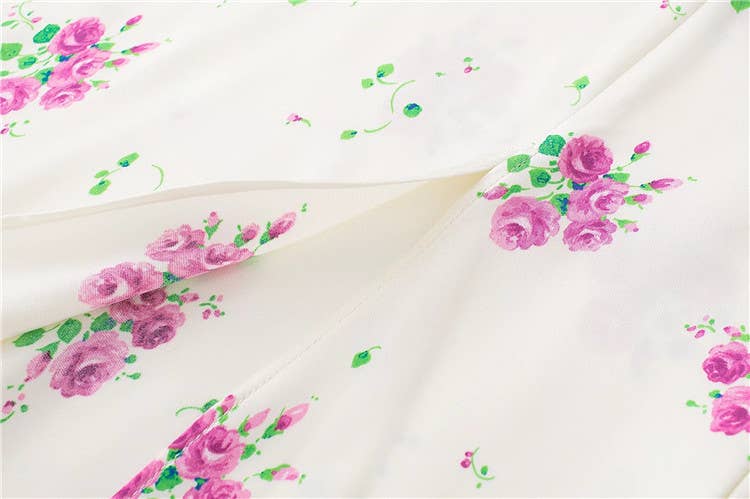 Strapless collar print cross-strap halter dress