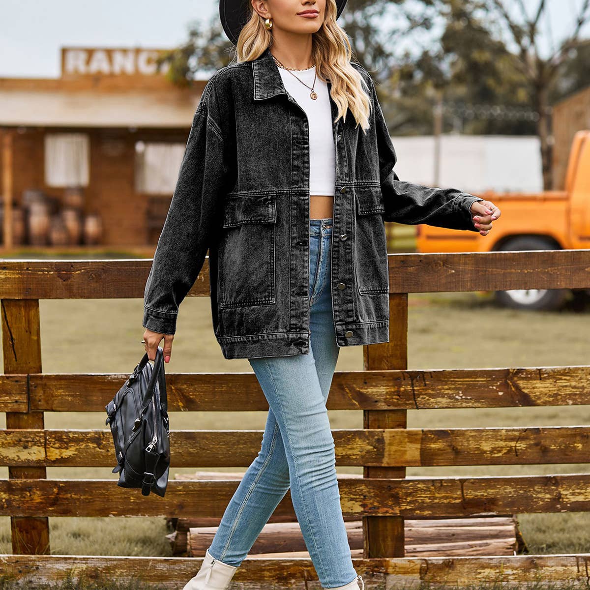 Classic Retro Slimming Denim Coat ? Casual Fit