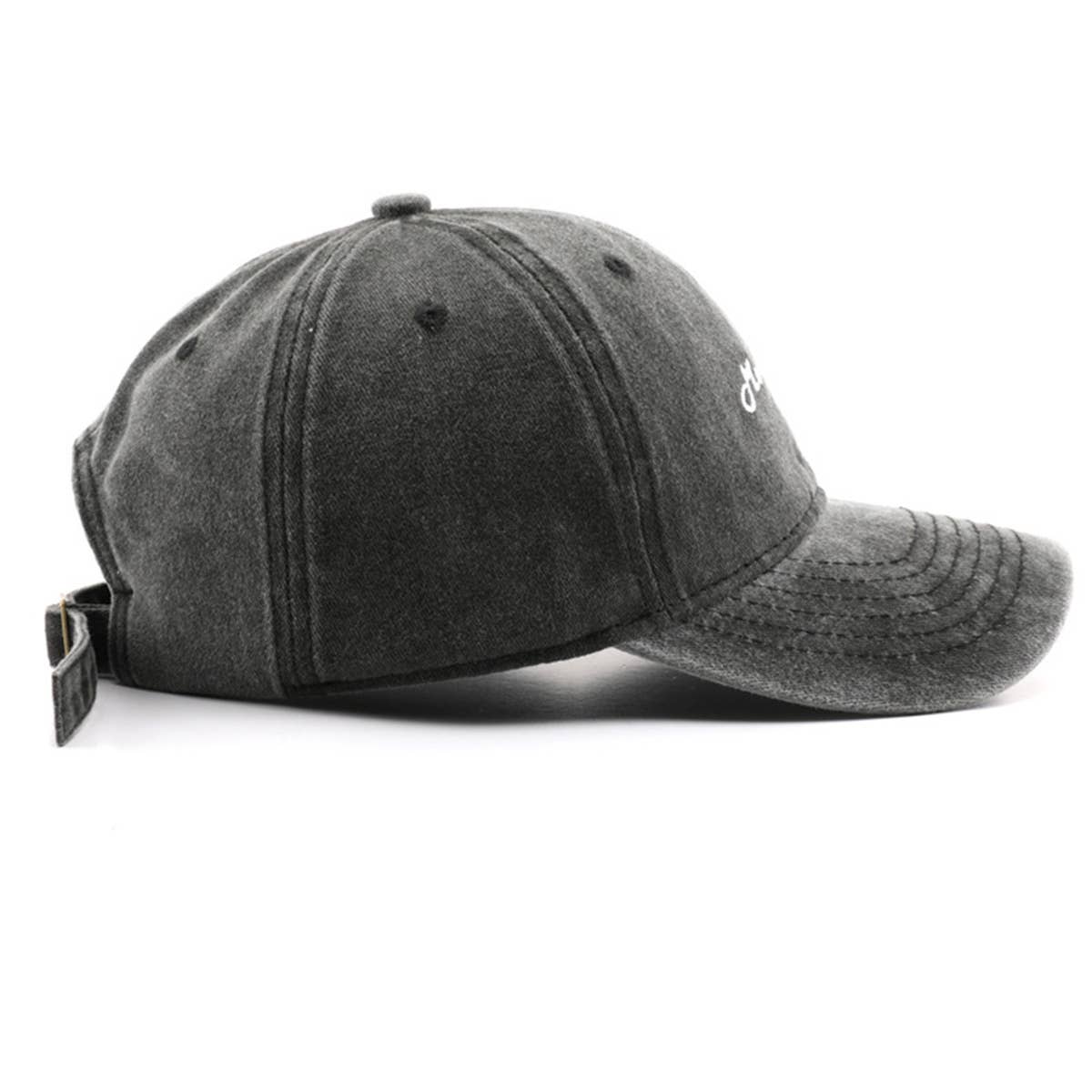 Vintage Washed Letter Embroidered Baseball Cap_CWAH1291