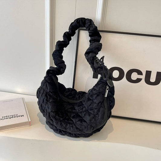 Plush Velvet Cloud Bag Women Large Shoulder Tote_CUAB00563