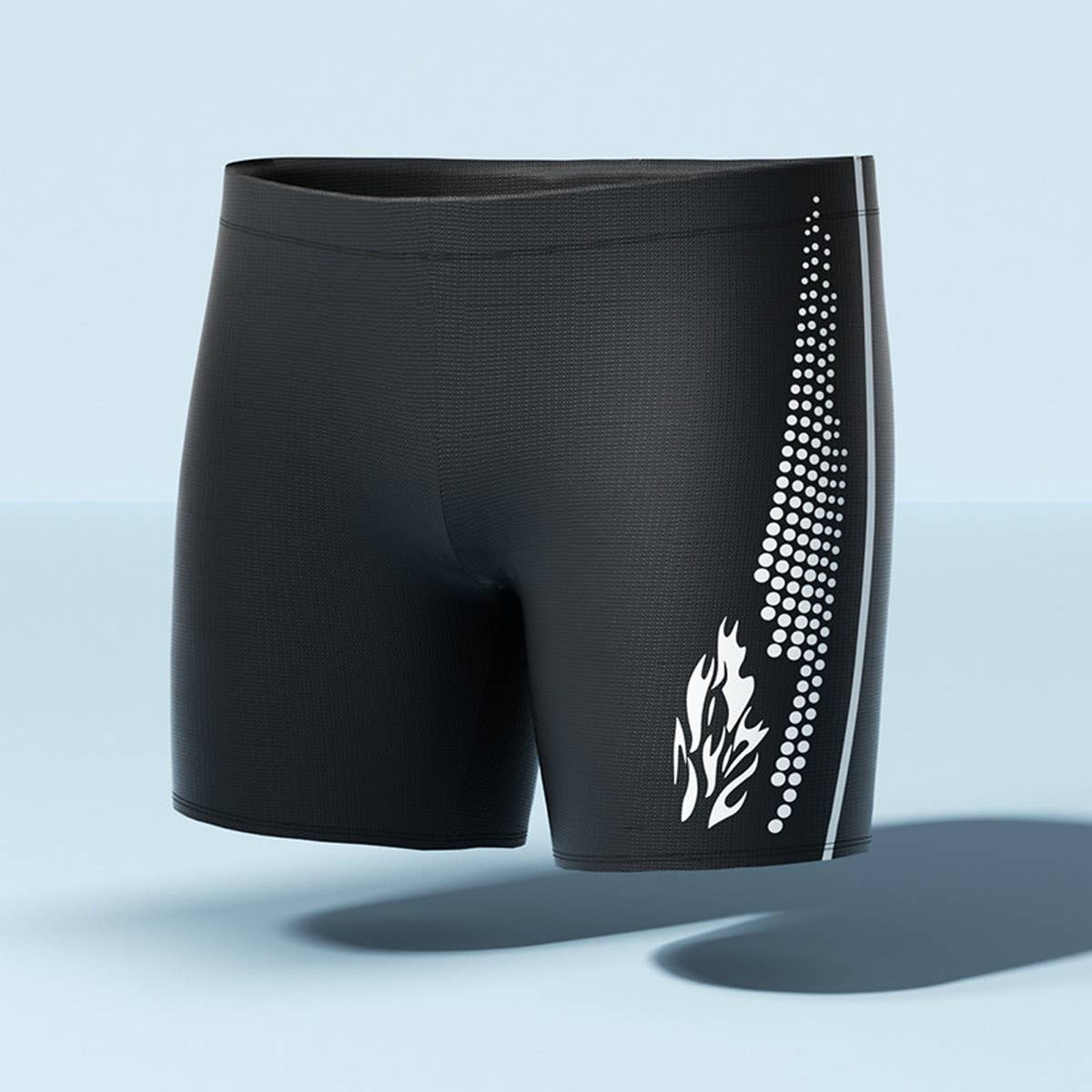 Men's High Waist Quick Dry Swim Trunks with Liner