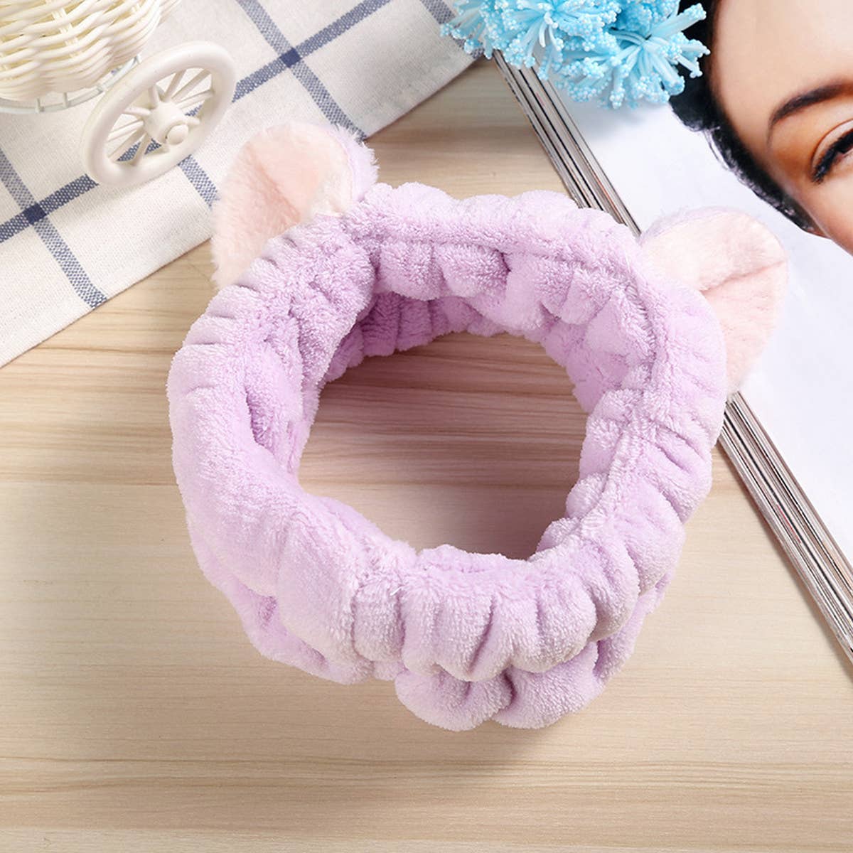 NEW CAT EARS FACE WASH HEADBAND