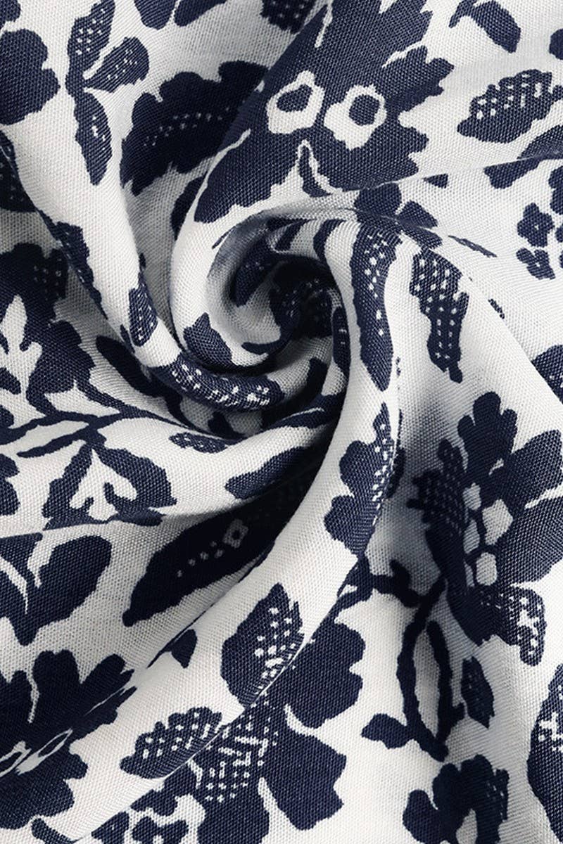 CWDMD4217_PRINTED PASTORAL STYLE SUSPENDER DRESS