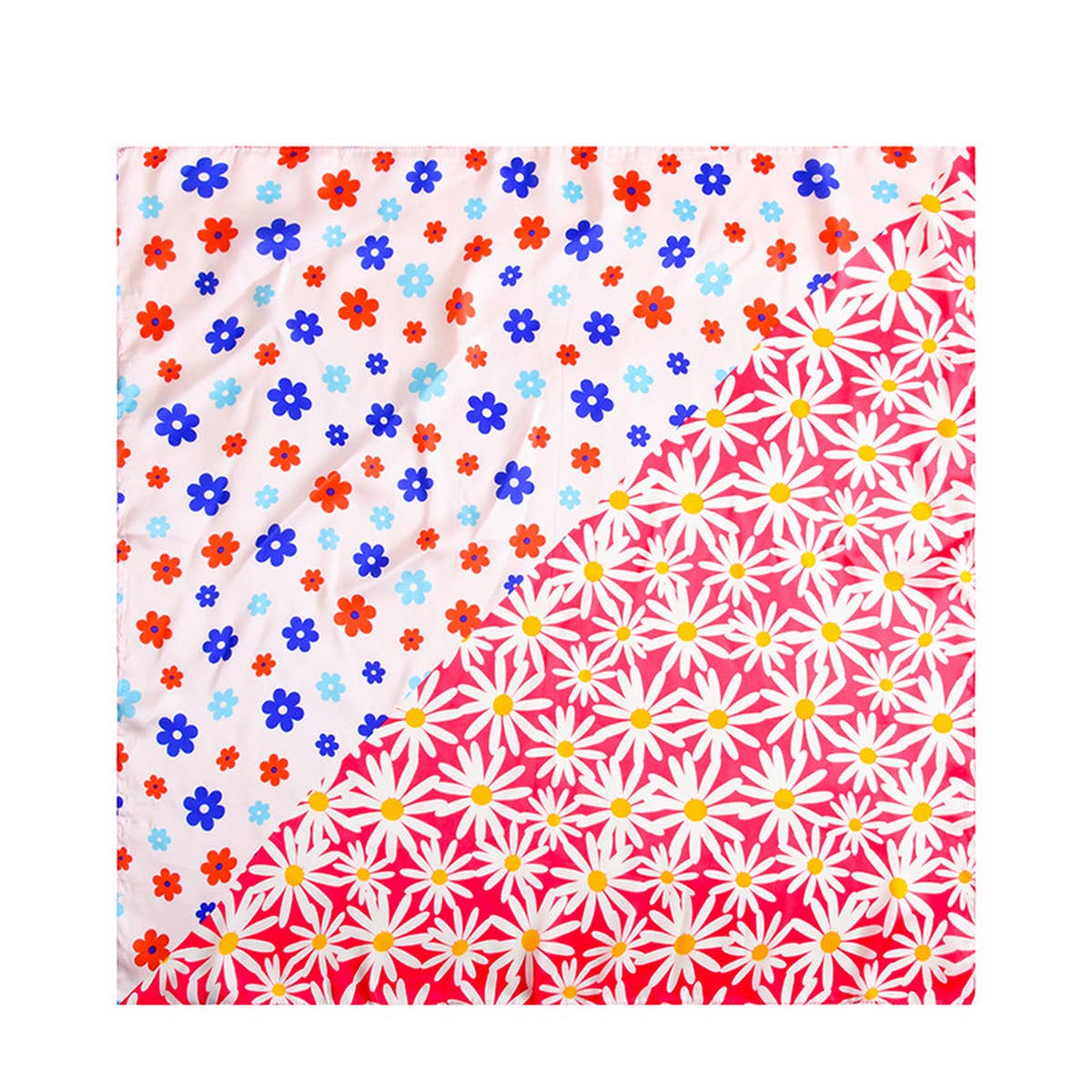 CWASC2408_SMALL FLORAL PASTORAL STYLE SCARF SWEET SILK SCARF