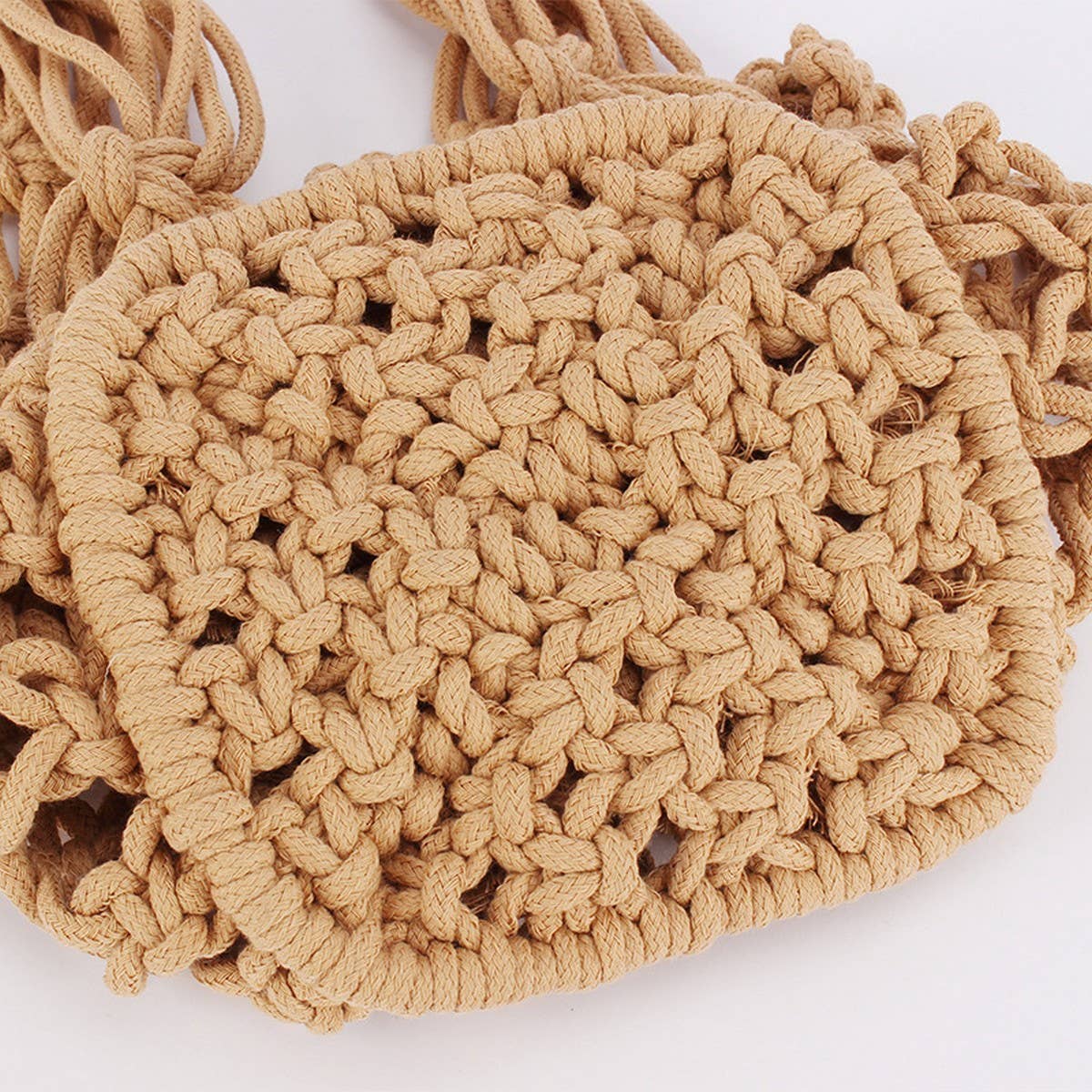 FASHION HOLLOW THICK COTTON ROPE HAND-WOVEN BAG_CWAB4687