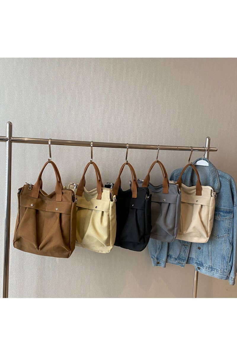 WRINKLED POCKET LARGE CANVAS MESSENGER BAG_CUAB0100