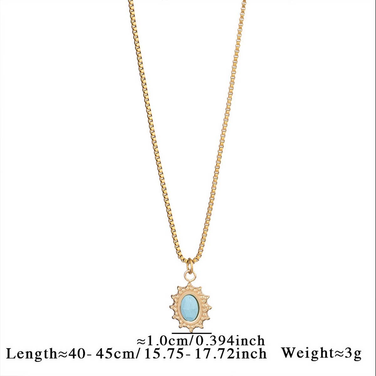 Minimalist Heart Necklace with Blue Tiger's Eye