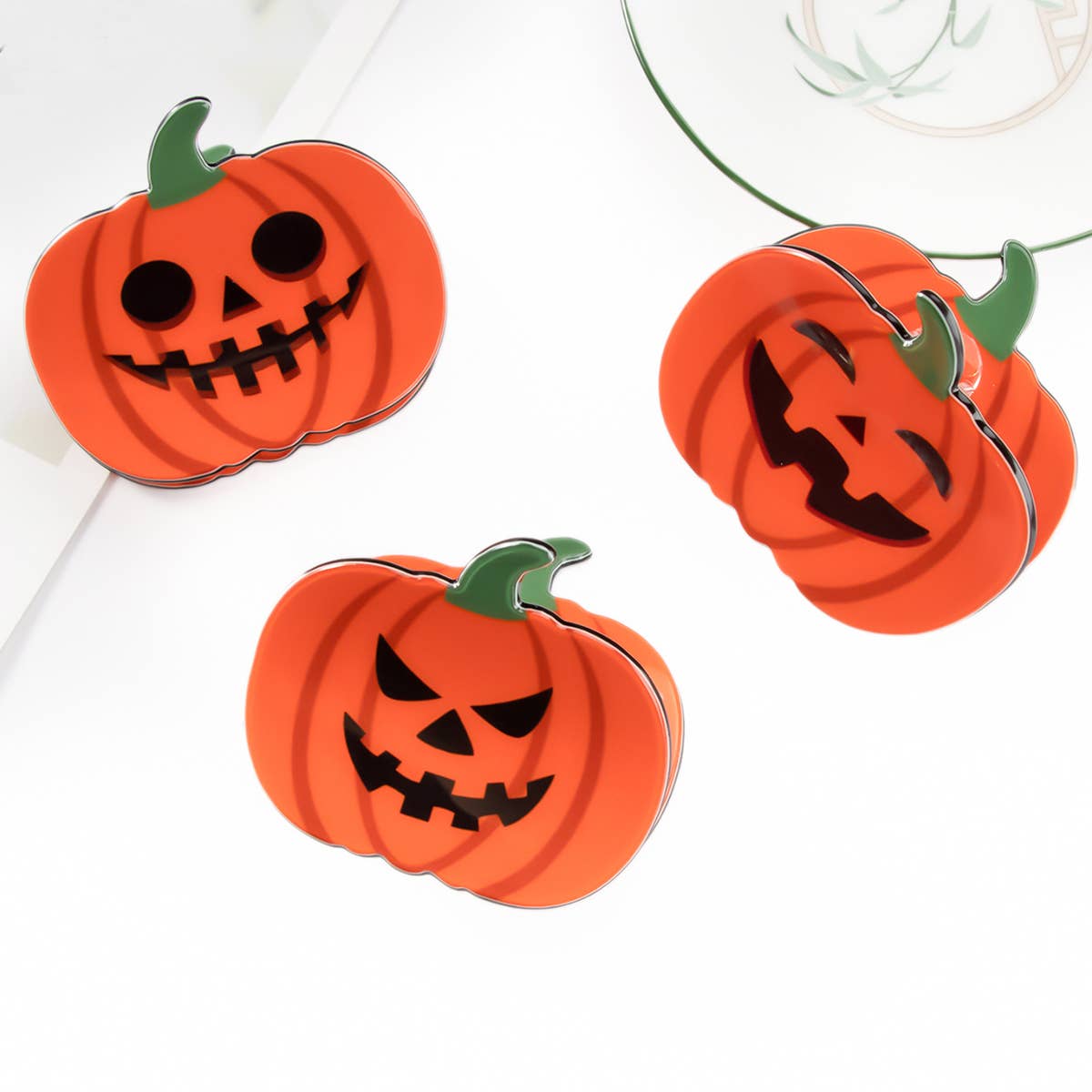 HALLOWEEN PUMPKIN HAIR CLIP BACK HAIR CLIP