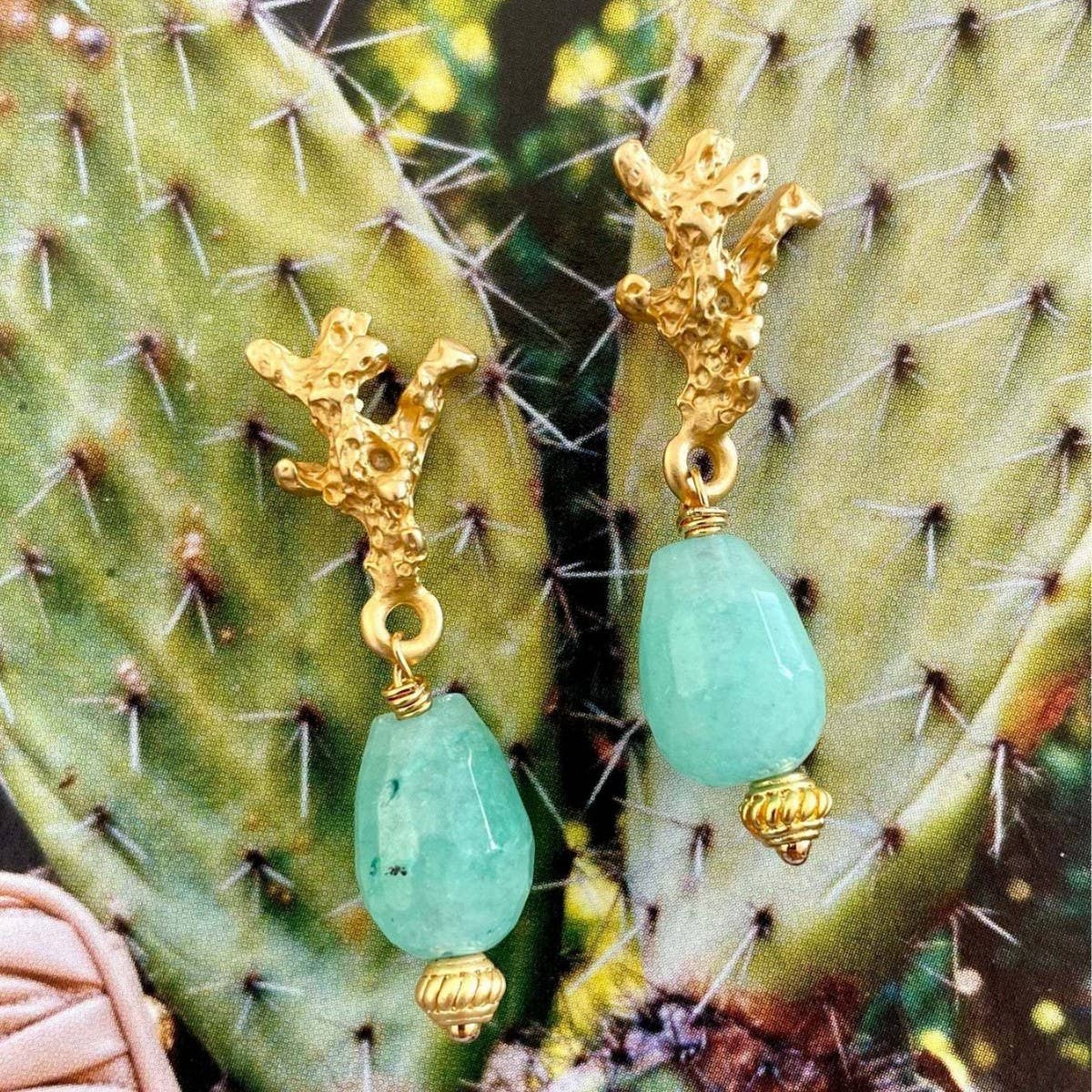 Fashion Coral Ocean Stainless Earrings_CWAJE4978