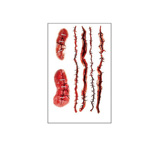 Halloween Fake Wounds ? Scary Scar Tattoos