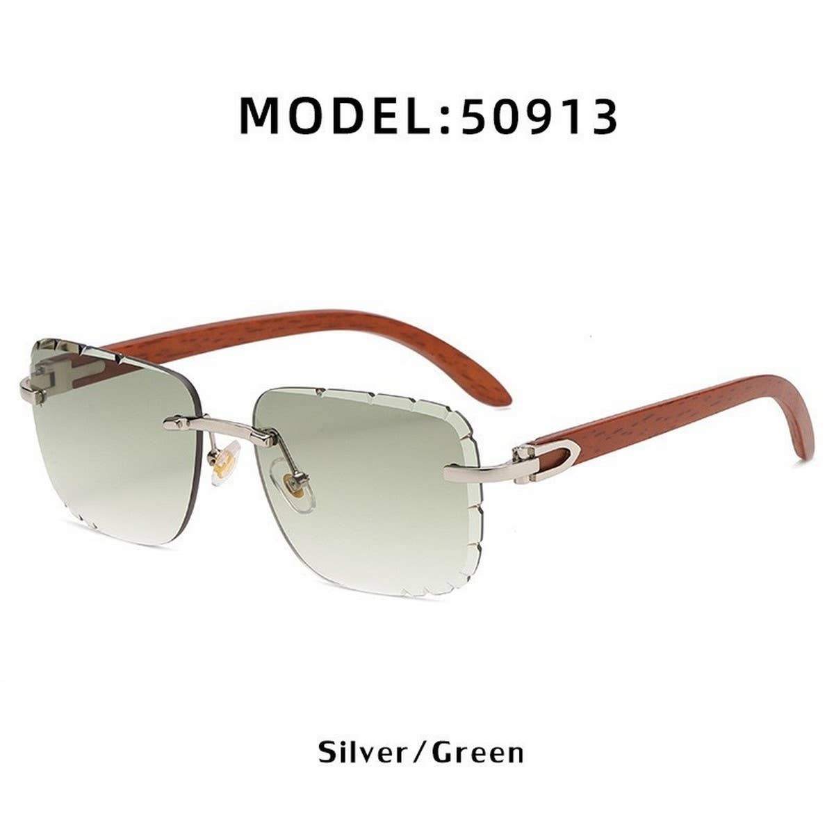 FASHIONABLE FRAMELESS CUT-EDGE SUNGLASSES