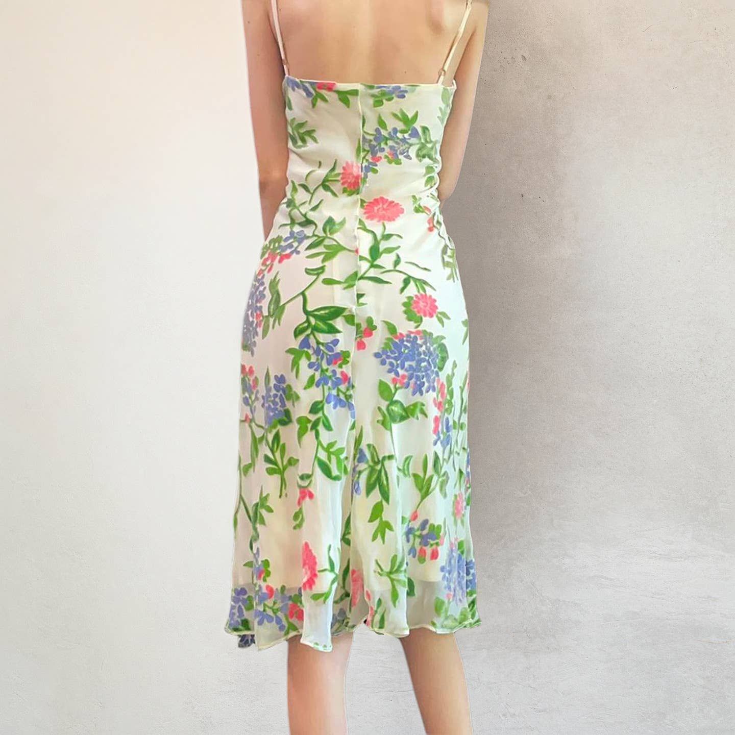 Fashion casual versatile floral pattern dress