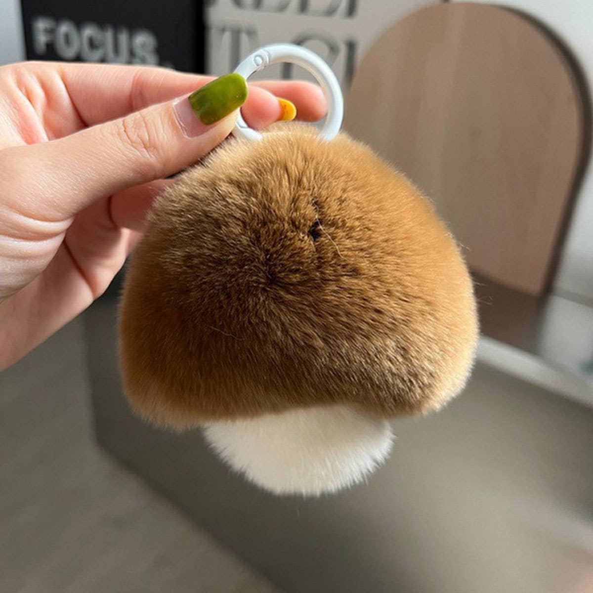 CUTE MUSHROOM KEYCHAIN PENDANT PLUSH ORNAMENT