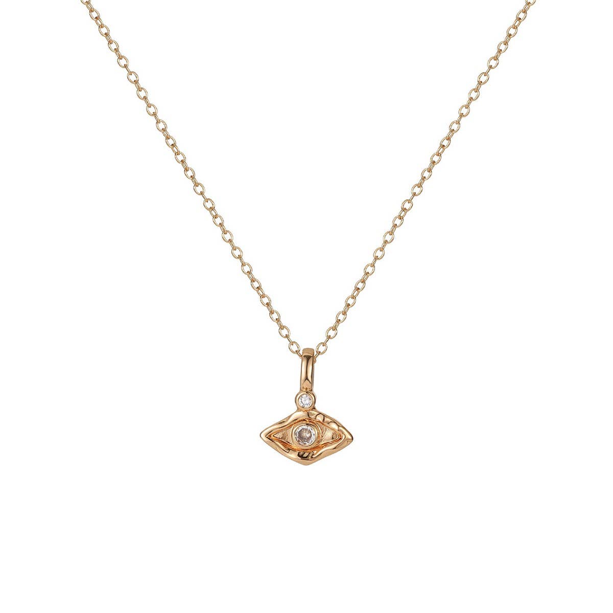 Fashion evil eye pendant palm eye zircon necklace_CWMM5548