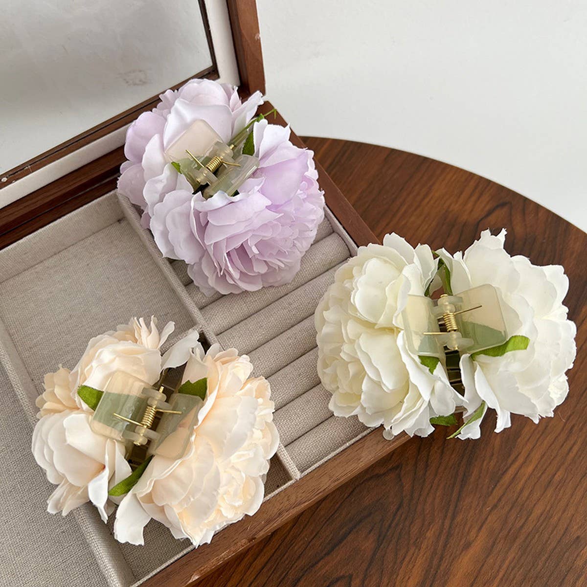 FRENCH ROSE CLIP STYLE HALF-TIED HAIR HAIRPINS_CWAHA1172