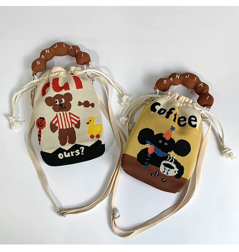 Convenient to carry with you woven lucky bag