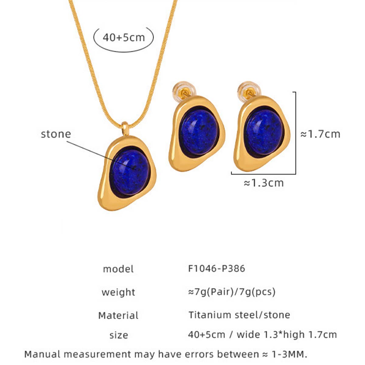 INLAID SAPPHIRE PENDANT NECKLACE JEWELRY