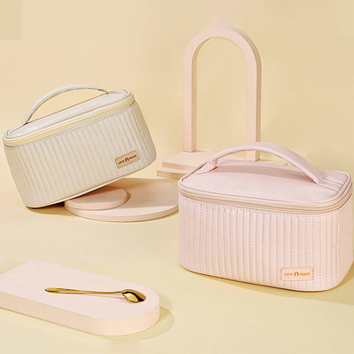 SOLID COLOR SQUARE MAKEUP BAG_CWAB0552