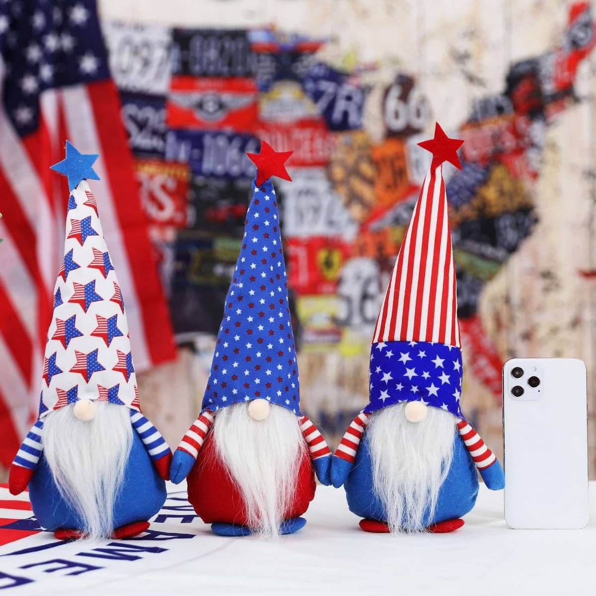 CWMM9494_INDEPENDENCE DAY FIVE-POINTED STAR FACELESS DOLL