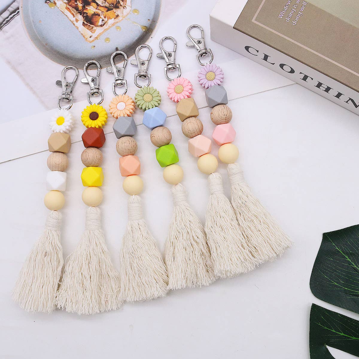 2024 NEW CUTE FLOWER TASSEL PENDANT KEYCHAIN_CWMM1570