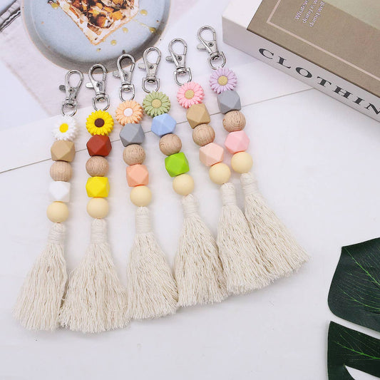 2024 NEW CUTE FLOWER TASSEL PENDANT KEYCHAIN_CWMM1570