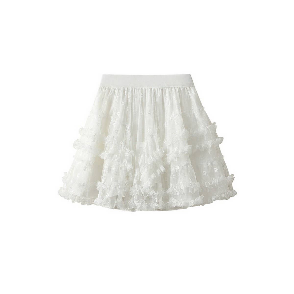 Ballet Tulle High-Waist A-Line Cake Skirt_CWBMS0330