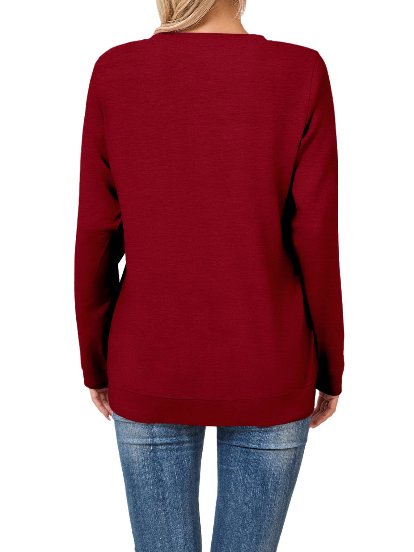 SOLID COLOR CASUAL CREWNECK COMFORTABLE T-SHIRT