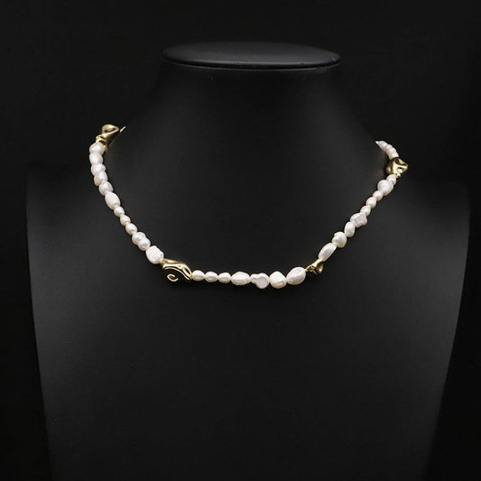 NICHE ALL-MATCH NATURAL FRESHWATER PEARL NECKLACE_CWAJE3847