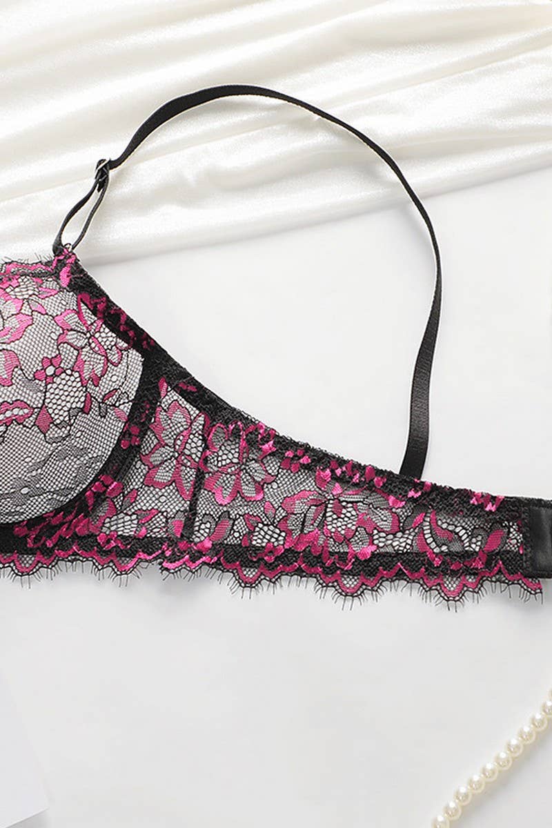 CWMU00274_LACE THIN BRA SET FOR FULL BUST