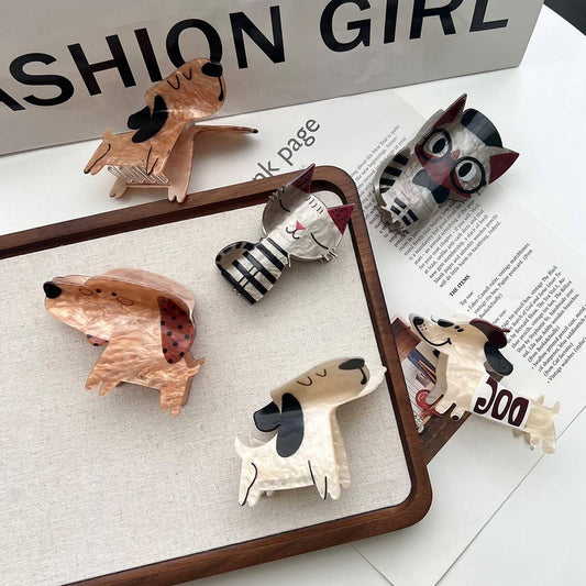 Cute Dog & Cat Claw Clip ? Kawaii Hair Accessory