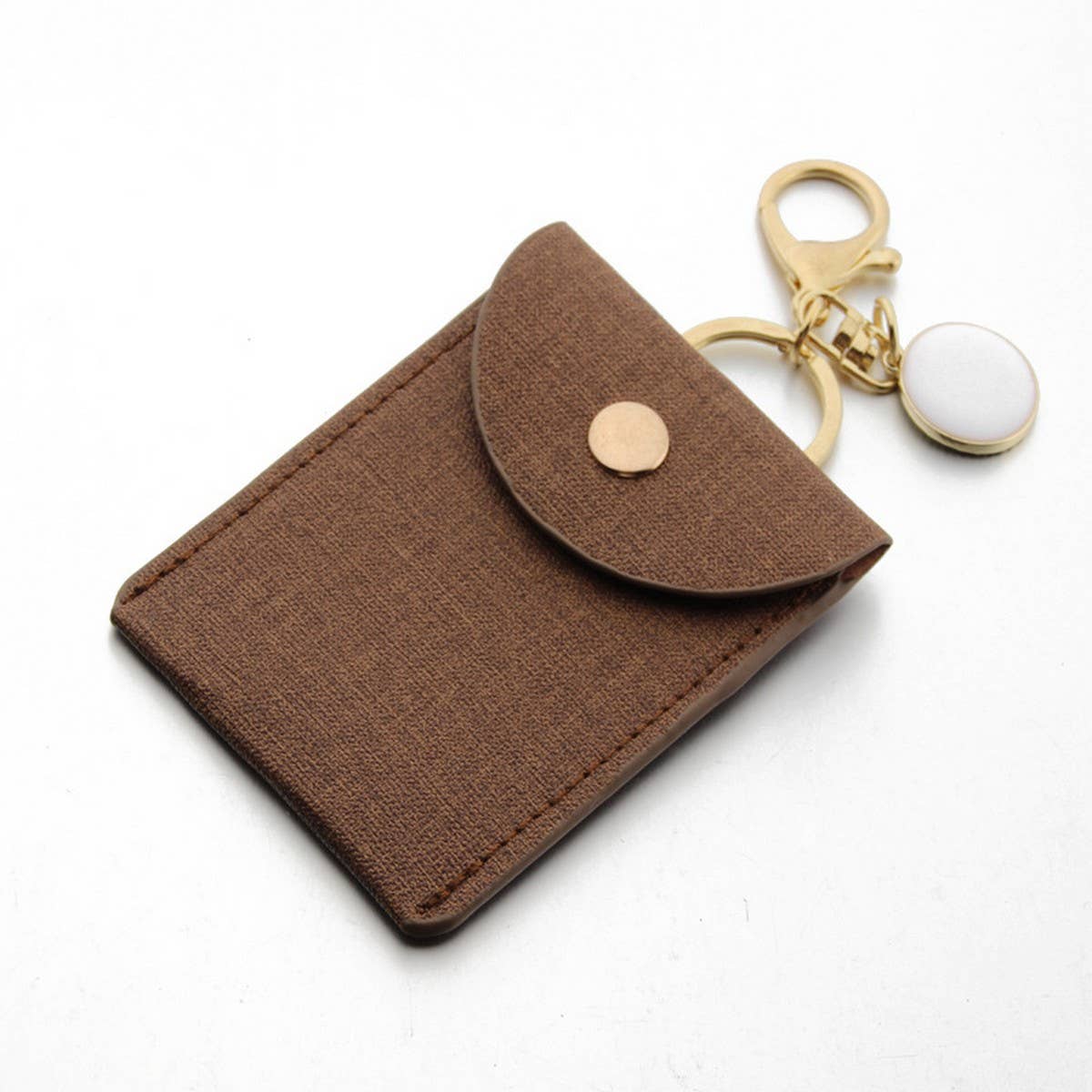 PU Leather Wristlet Wallet Keychain_CWAB5005