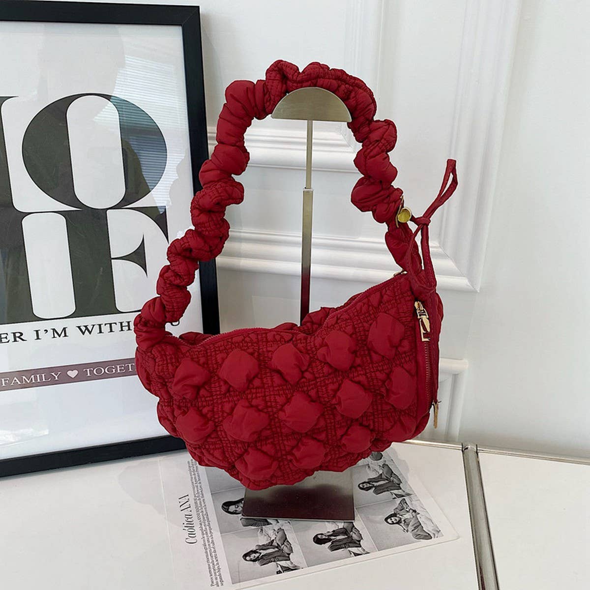 Dumpling Puff Cloud Bag Shoulder Crossbody_CUAB00459