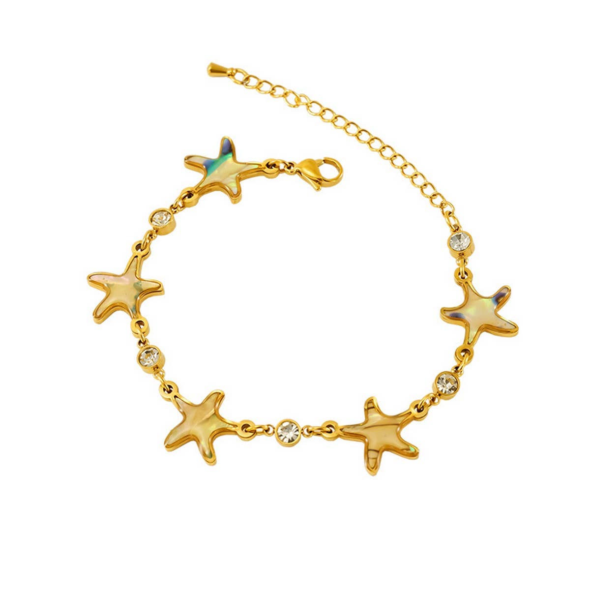 CWAJE1956_Temperament Starfish Shell Bracelet
