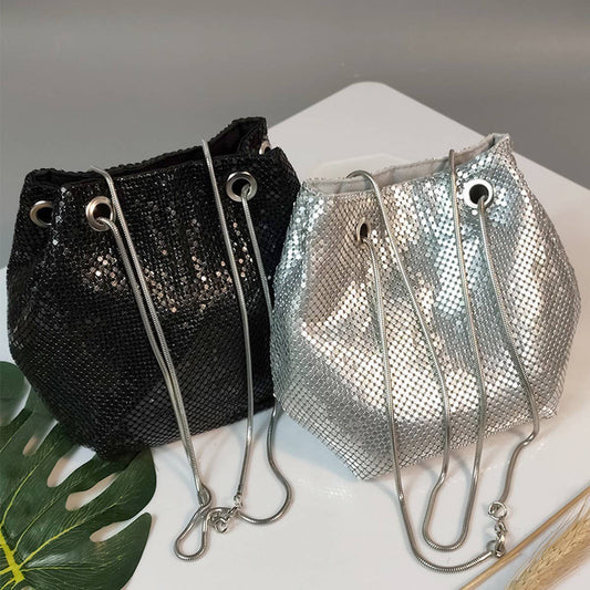 FASHIONABLE RHINESTONE EVENING BAG BUCKET BAG_CWAB3612