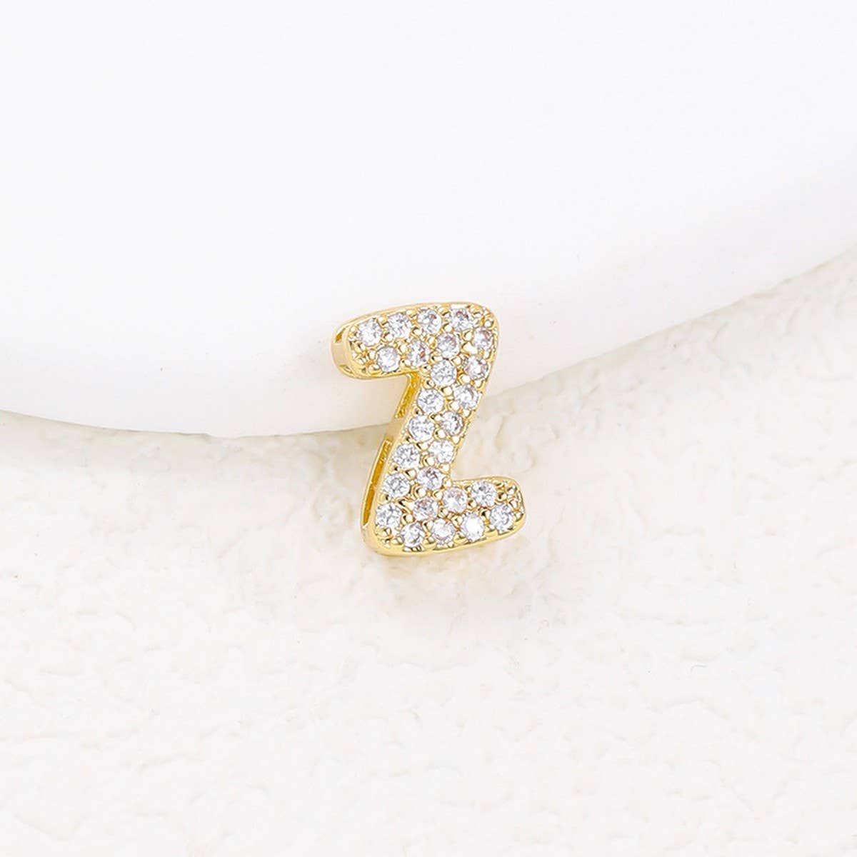 Tiny Zirconia Pendant 26 Letters Necklace
