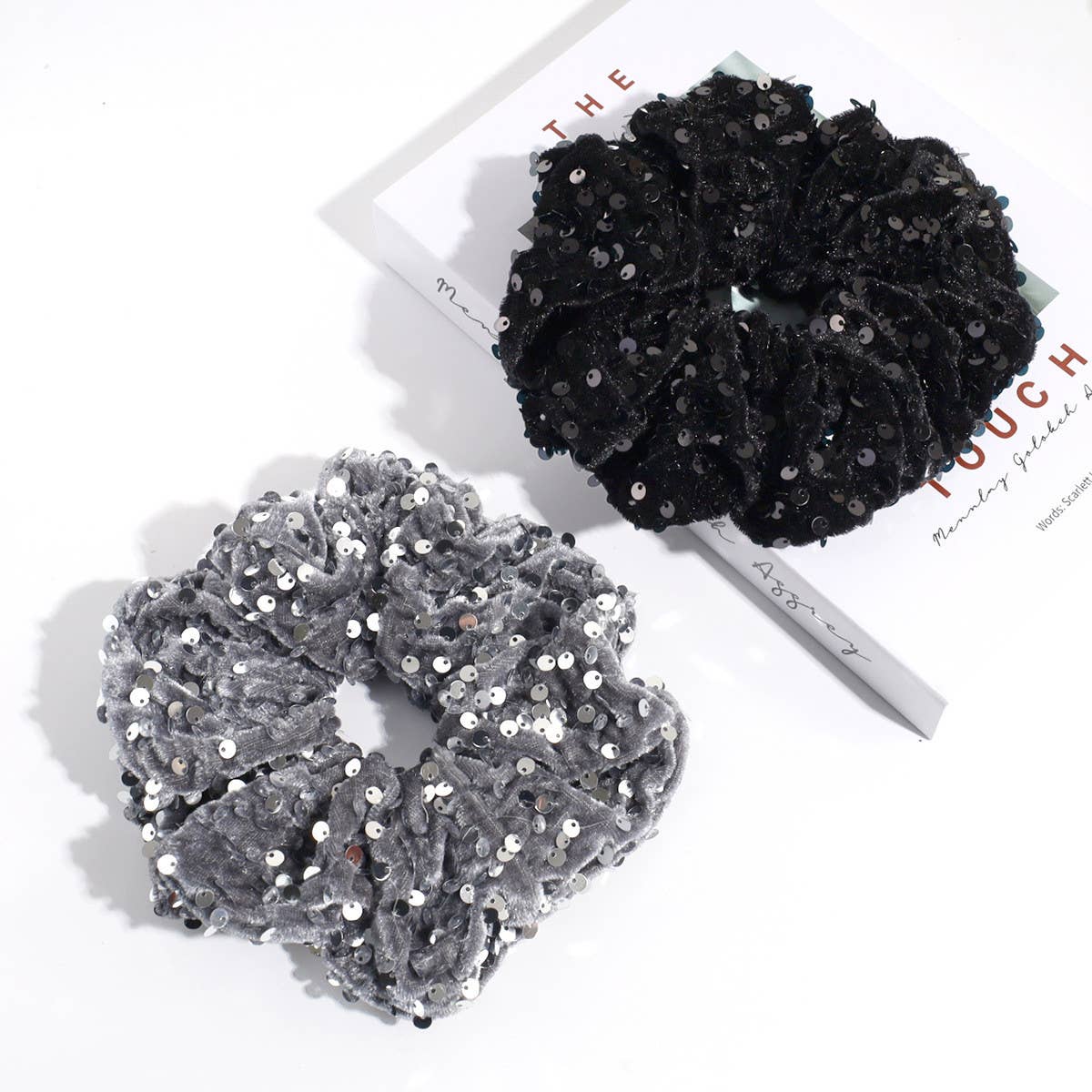 HOT SELLING VELVET SEQUIN HAIR TIE