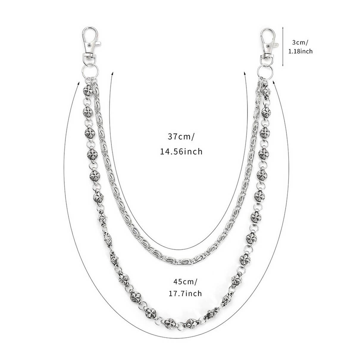 PERSONALIZED PUNK STYLE DOUBLE-LAYER TROUSER CHAIN_CWMM4884