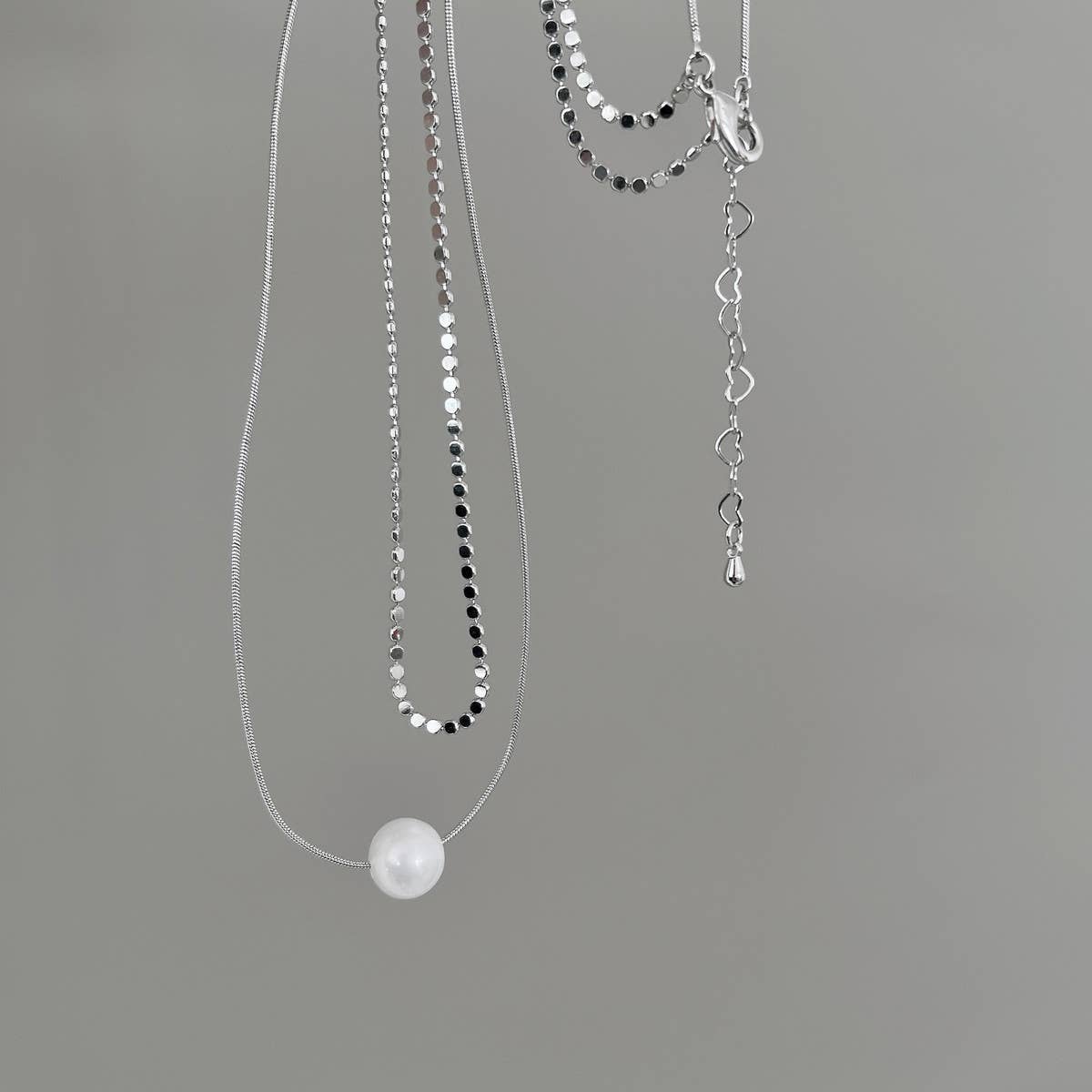 DOUBLE FRESHWATER PEARL NECKLACE