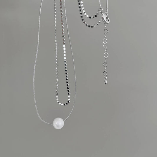 DOUBLE FRESHWATER PEARL NECKLACE