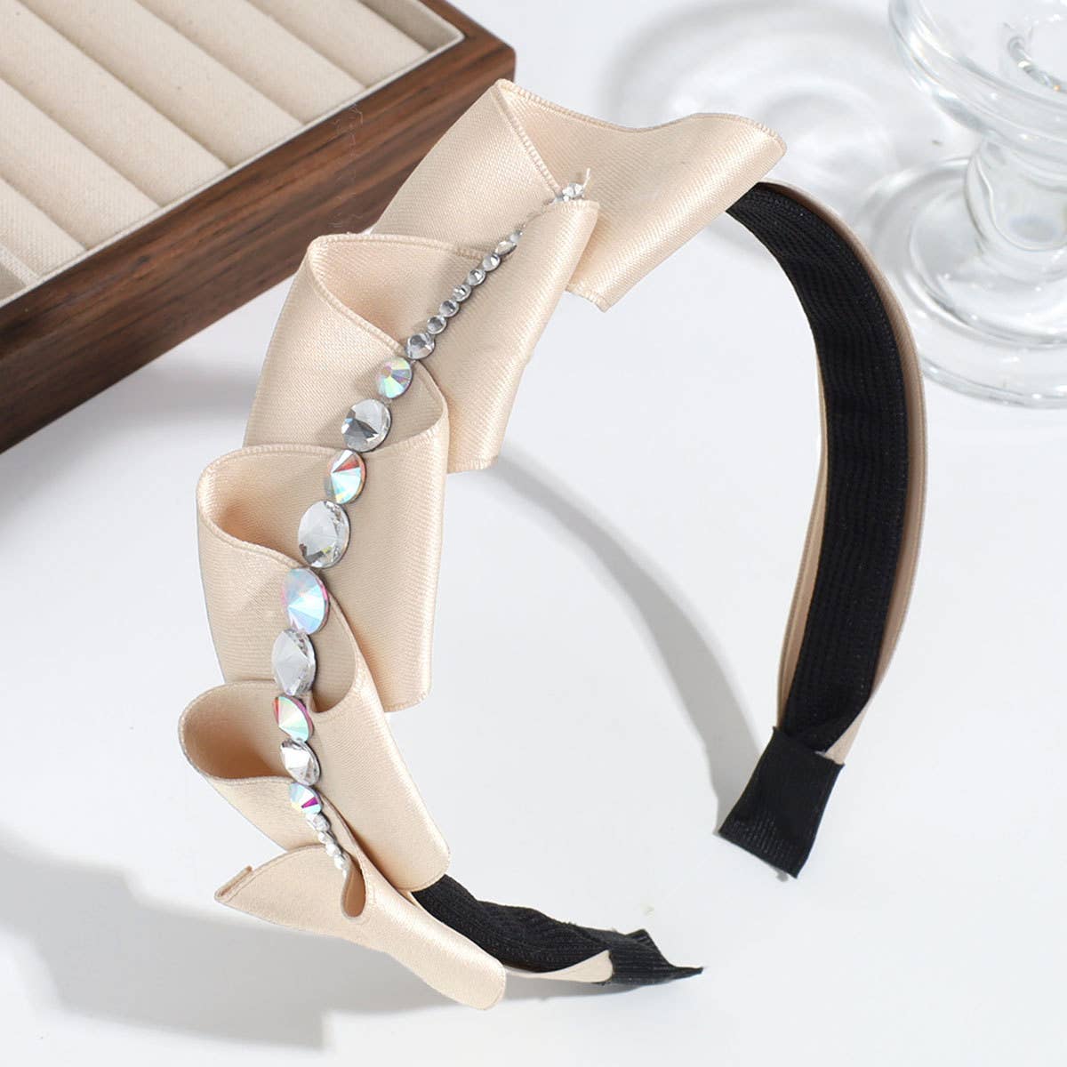 SIMPLE SIDE PLEATED WIDE HEADBAND_CWAHA2250