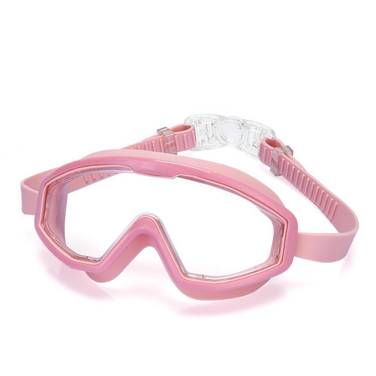 Kids Swim Goggles, Anti-Fog Large Frame Flat Lens