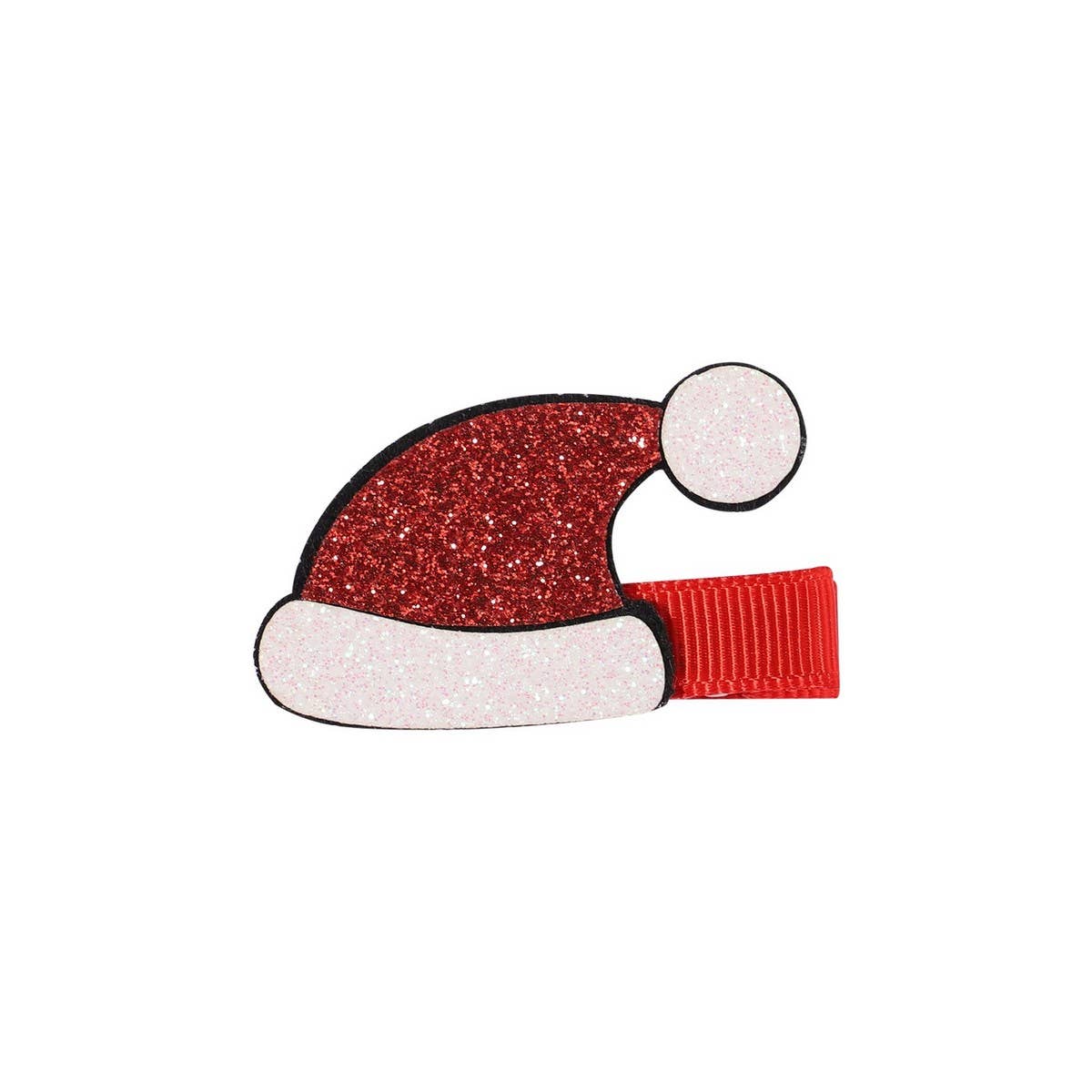 Glitter Pink Reindeer Hair Clip for Kids