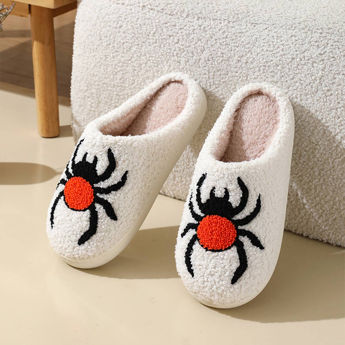 HALLOWEEN CARTOON PATTERN WARM COTTON SLIPPERS