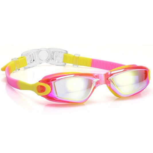Kids Swim Goggles, HD Mirror, Anti-Fog Waterproof