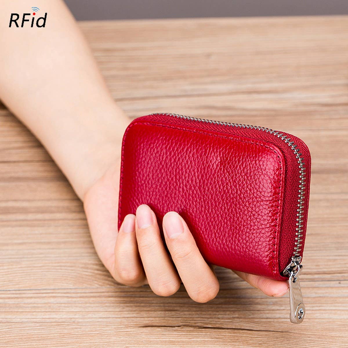 MULTI-FUNCTIONAL ANTI-THEFT BRUSH MAGNETIC CARD BAG_CWAB3879