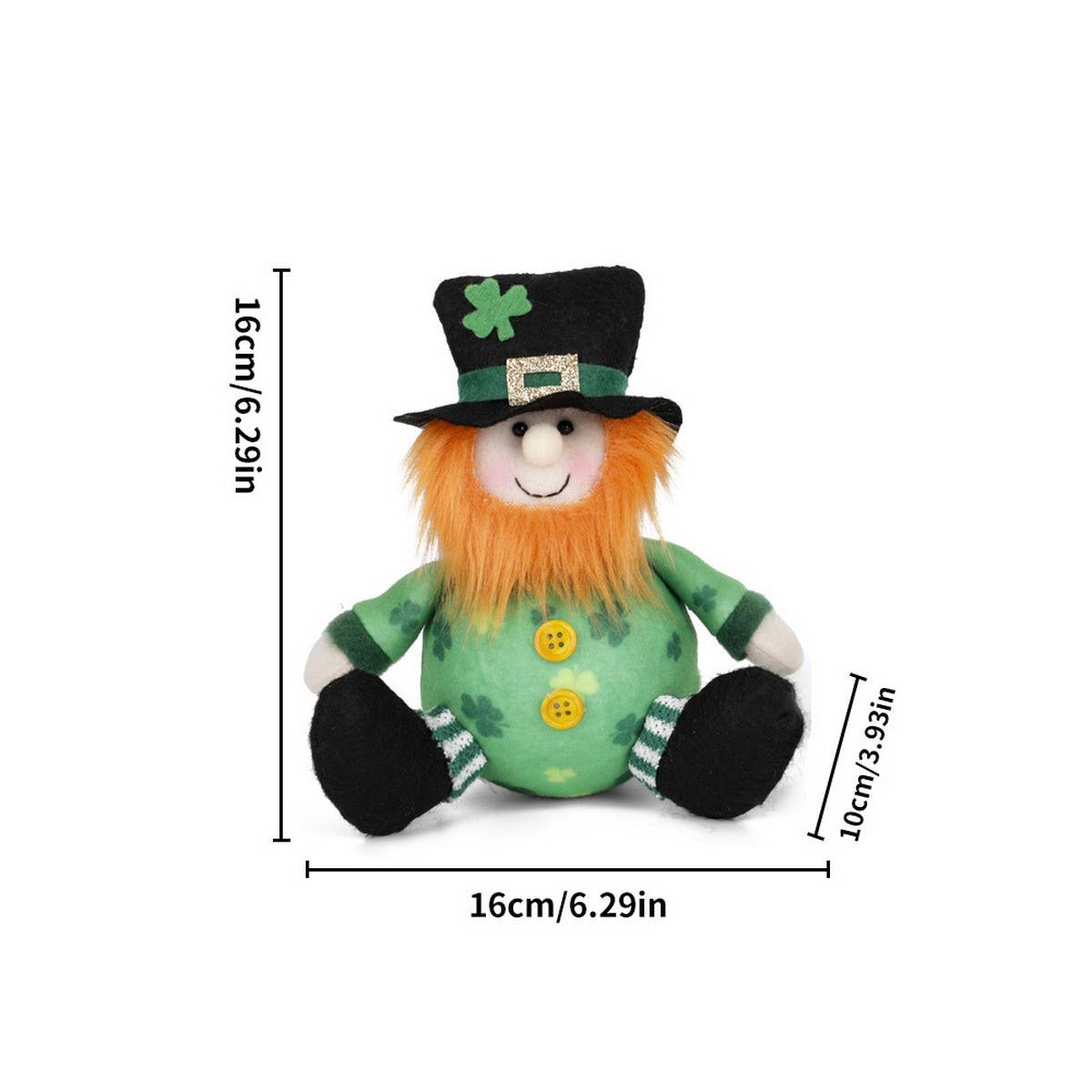 ST. PATRICK'S DAY PARTY APRON SUIT RUDOLPH DOLL_CWMM3448
